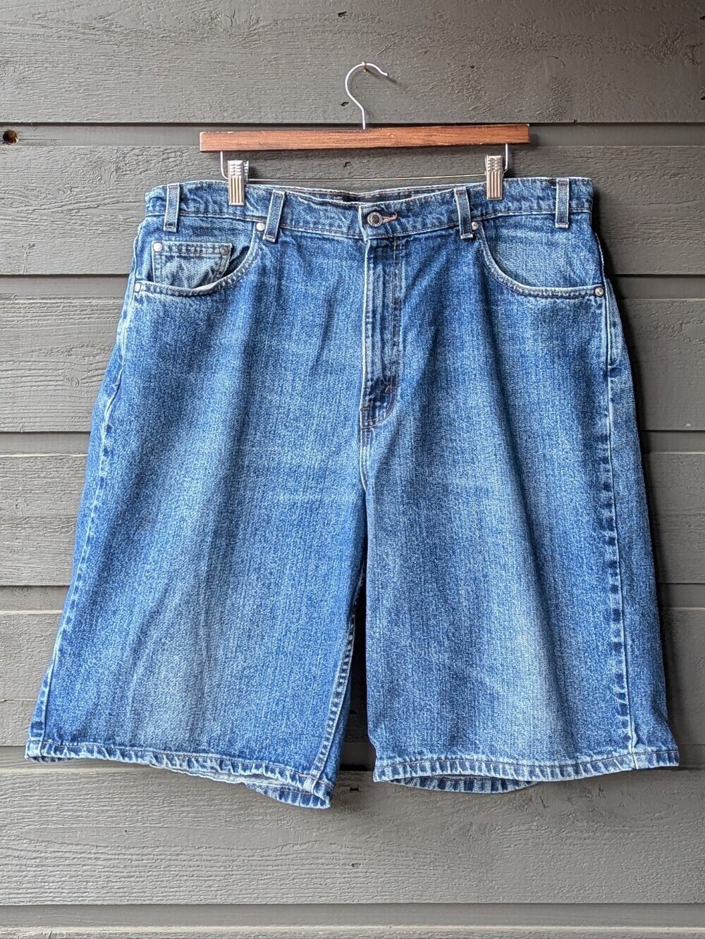 VTG 1998 Levi's Silvertab Baggy Jean Shorts Y2K 90s Made in USA
